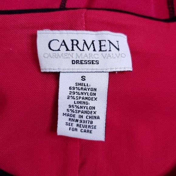 Carmen by Carmen Marc Valvo ponte dress sz S - Picture 7 of 7